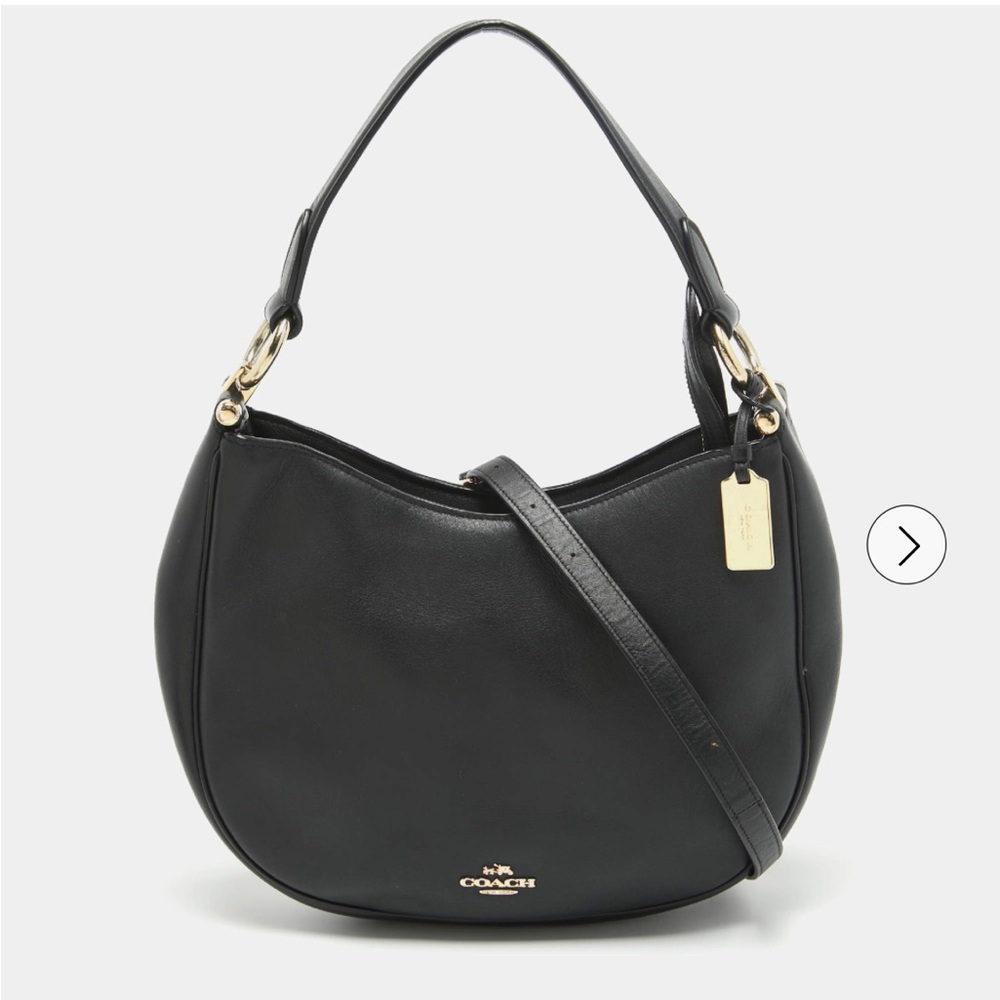 Coach Nomad Hobo black Leather Bag purse strap NWOT new packaging never worn